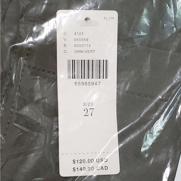 Anthropologie Mauve The Colette Cropped Wide-Leg Ponte Pants In Dried Fern Sz 27 - Picture 9 of 10